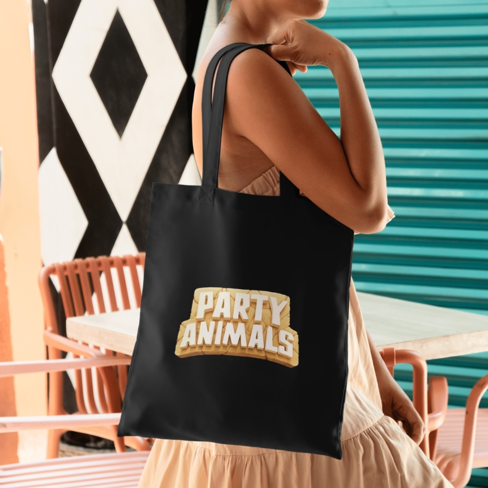 Hot Video Game Party Animals Logo Tote Bag