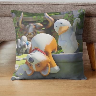 Party Animals Main Characters Throw Pillow